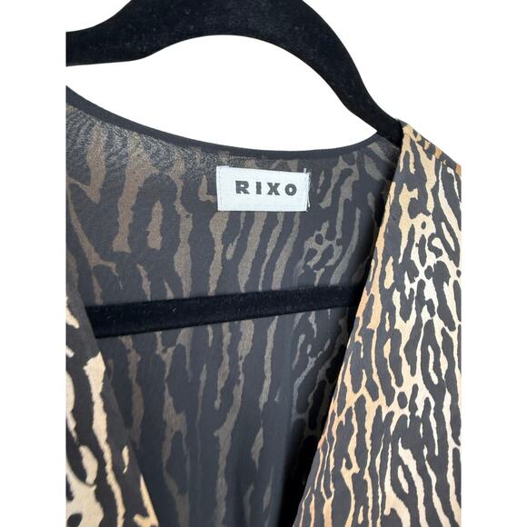 RIXO London Leopard Mini Dress Sz. XL - Picture 6 of 9